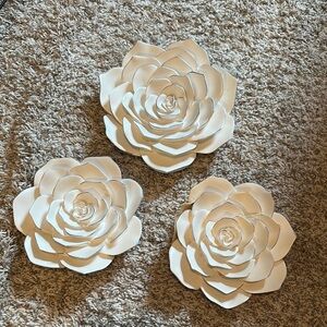 Rosetta Set of Three Wall Roses